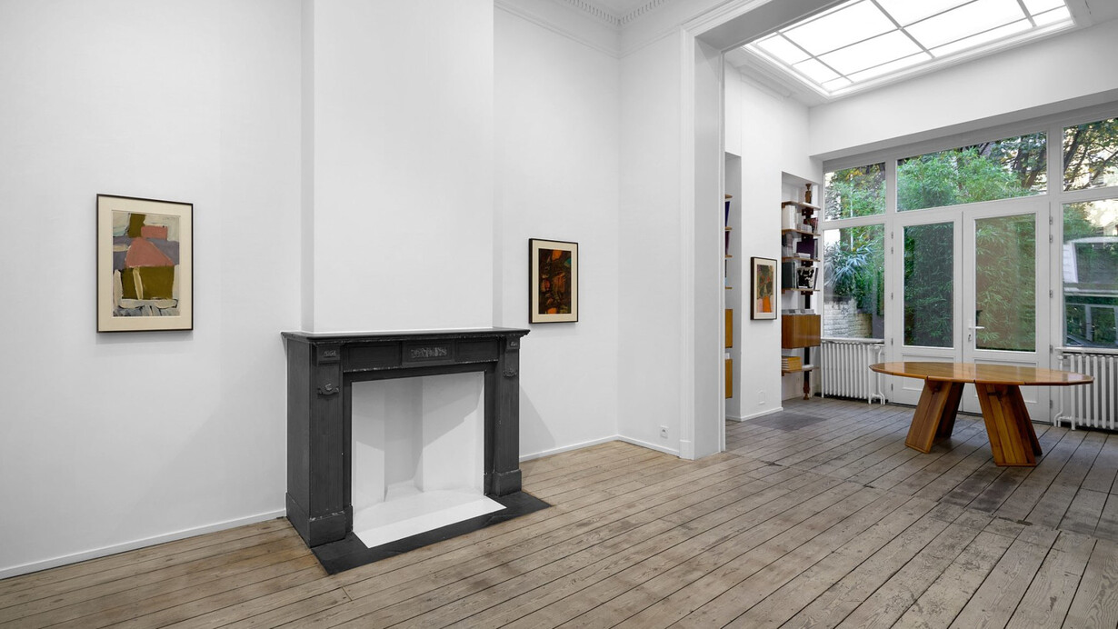 Albert Irvin, Early work from the '60s, exhibition view. Courtesy of Nino Mier Gallery