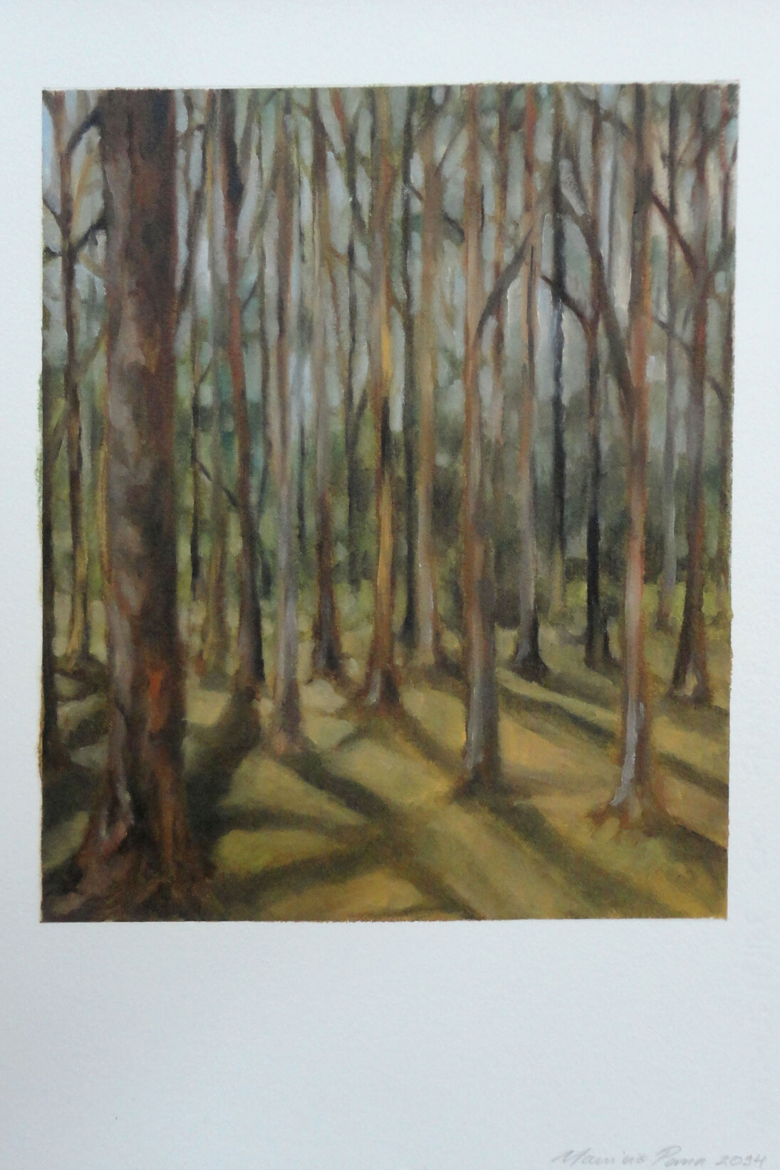 Mauricio Parra, Pinheiros do lago, 38,5 x 28,8cm. Courtesy of Galeria Mezanino