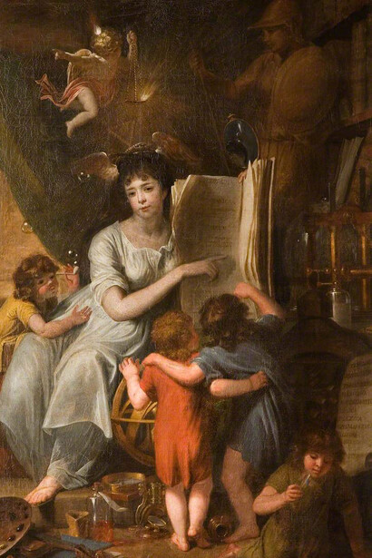 James Millar, Alegoría de la sabiduría y la ciencia (detalle)