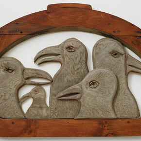 Bernard Langlais, "Gulls", 1970s. Wood. 36 × 59 1/2 × 2 5/8 in. (91.4 ×151.1 × 6.7 cm). Museum purchase with a grant from the Charles E. Merrill Trust