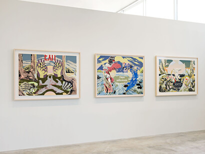 Andrea Carlson, Endless sunshine, exhibition view. Courtesy of CAM