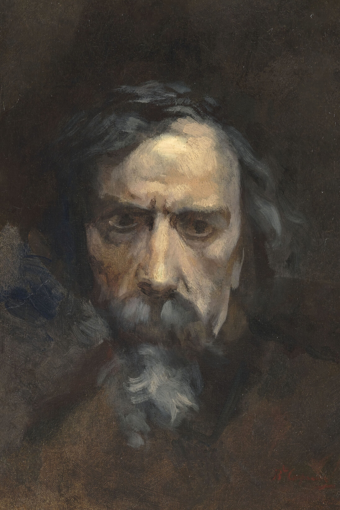 Jean-Baptiste Carpeaux (1827-1875), Autoportrait dit aussi Dernier Autoportrait, Huile sur toile, 41 x 32,5 cm, Paris, musée d’Orsay, RF 1961 29, © RMN-Grand Palais (Musée d'Orsay) / Hervé Lewandowski