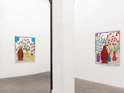Isabella Ducrot, Opere a ripa 2025, exhibition view. Courtesy of Galleria T293 