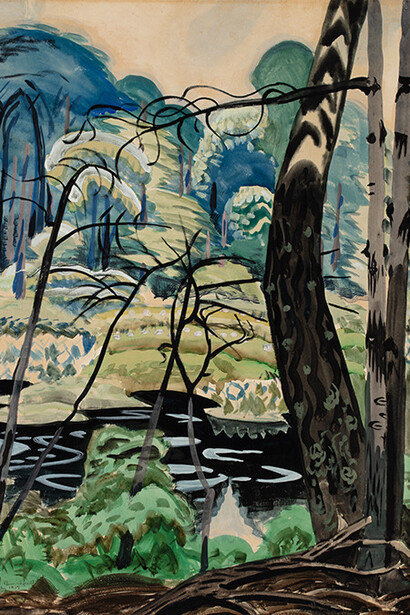 Charles E. Burchfield (American, 1893-1967), In the Swamp, 1917