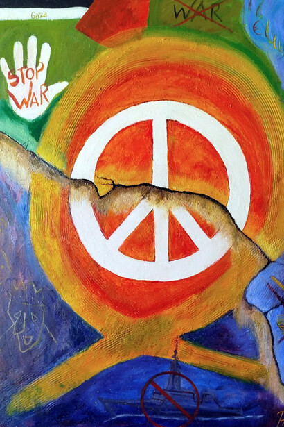 Ramón Fernández Palmeral,  "La paz se ha roto" (fragmento), aunque la globalización ha fortalecido el comercio y las comunicaciones, no ha eliminado los intereses geopolíticos, las tensiones étnicas, religiosas y territoriales que están en la raíz de muchos conflictos, 2024