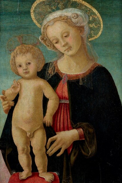  Sandro Botticelli. Virgin and Child, 1470. Oil on wood, 62 x 48 cm