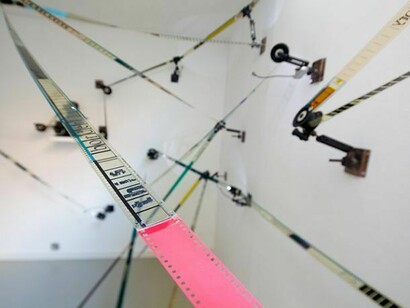 Alexa Raisbeck, 'I am Celluloid', installation view of 'Frames of Reference' at Marsden Woo Gallery Project Space (2014) photo © Philip Sayer, courtesy of Marsden Woo Gallery