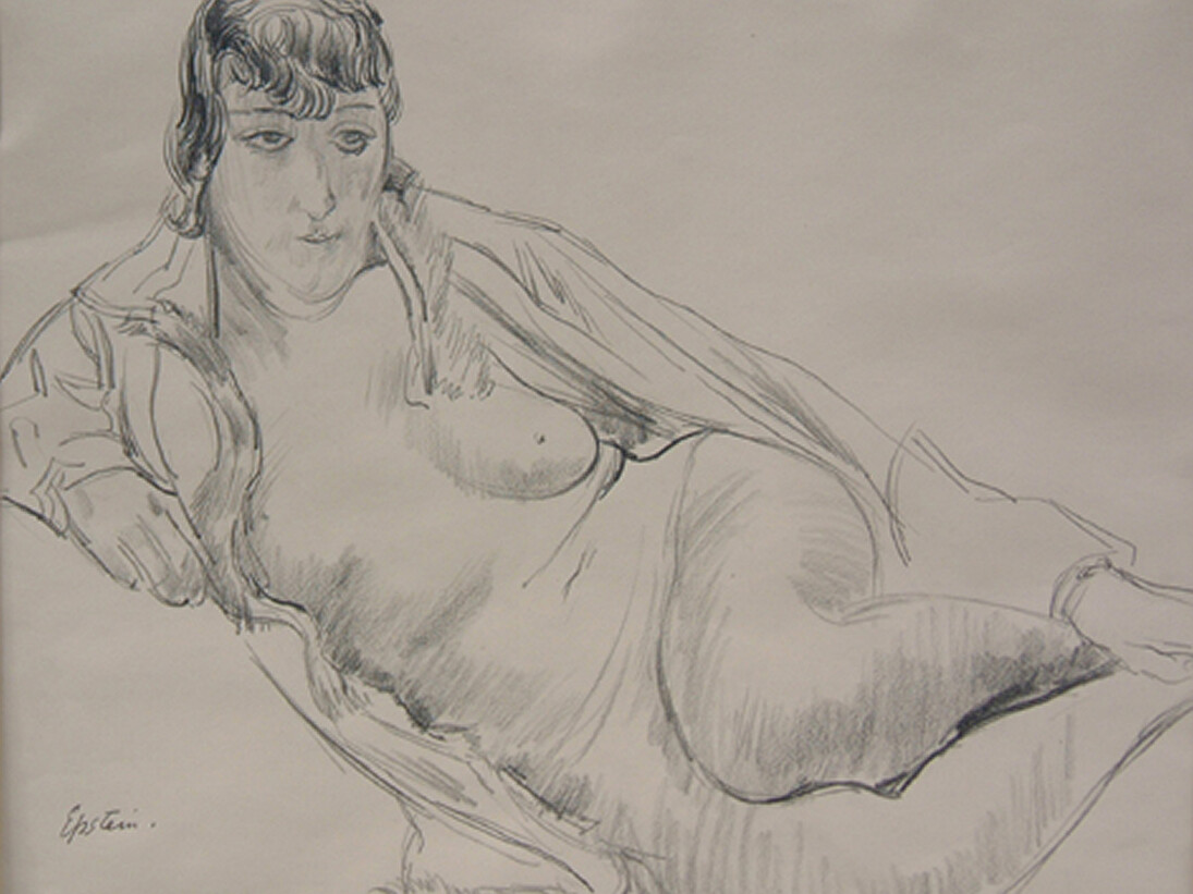 Jacob Epstein, Nude in Robe