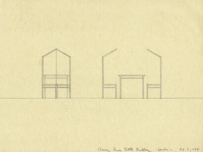 Allan Wexler, Dining Room Table Building 1984