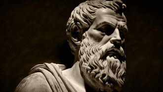 Busto del filósofo Parménides