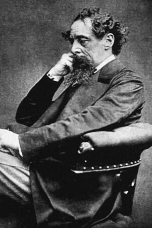 Charles Dickens (1812-1870). Aufnahme um 1868