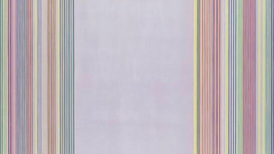 Gene Davis, Queen's Gate, 1980, Acrylic on canvas, 95 x 124 inches