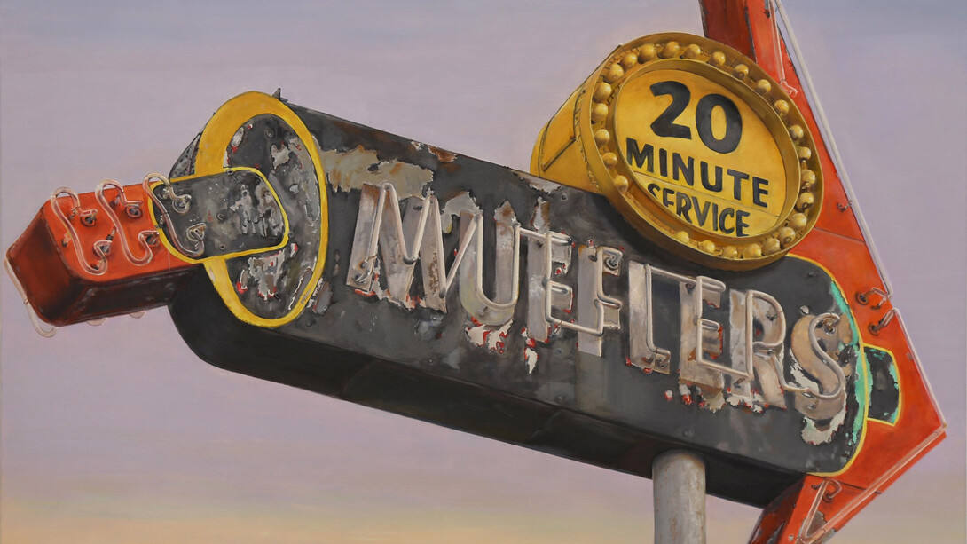 Terry Thompson, Mufflers (detail), 2026. Courtesy of Andra Norris Art Gallery
