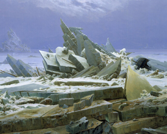 Caspar David Friedrich (1774–1840)
Das Eismeer, 1823/24