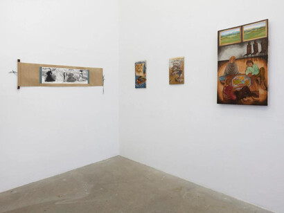 Michele Cesaratto, Journey to the west, exhibition view. Courtesy of 56 Henry