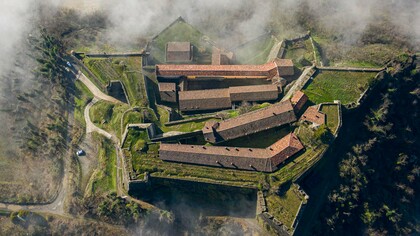 Il forte di Gavi visto dall'alto