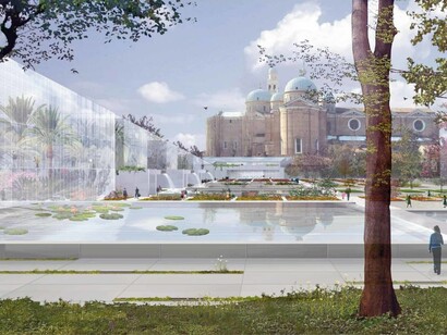 Rendering del nuovo Orto Botanico di Padova