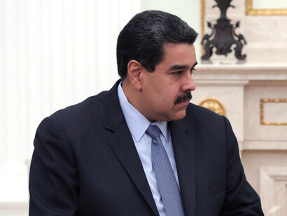 Nicolás Maduro at an interview