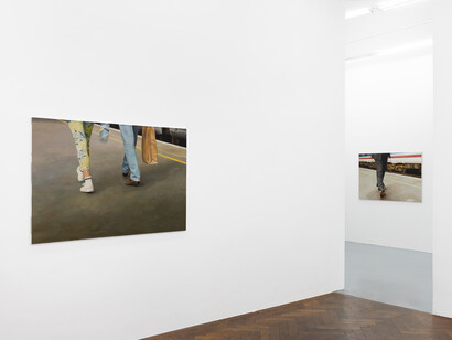 Stephen Skidmore, Afternoon paintings, ausstellungsansicht. Mit freundlicher genehmigung der Galerie Hubert Winter