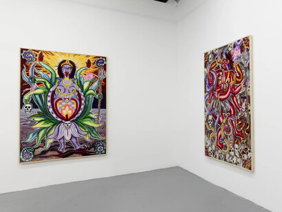Zhen Guo, Embracing Kali, exhibition view. Courtesy of Ethan Cohen Gallery