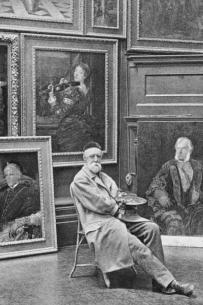 The gallery which Watts had built at his house at No. 6 Melbury Road in 1881
