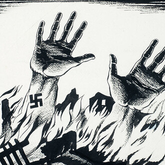 Mario Armengol Torrella, Between purgatory and hell (Entre el 
Purgatorio y el Infierno) (detalle), c. 1943-1945. Cortesía del Museu Nacional d'Art de Catalunya. Col·lecció A. L. & P. A. Kiddey