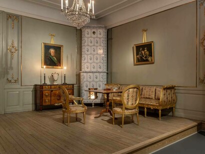 18th-century design and craft, exhibition view. Courtesy of Röhsska Museum