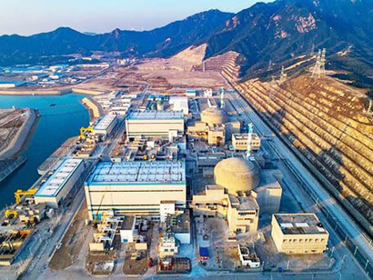 The recent Taishan (China) nuclear plant with two of the most powerful nuclear reactors ever built