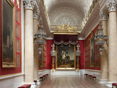 The Suite of State Rooms in the Winter Palace, Exhibition view. Courtesy of The State Hermitage Museum