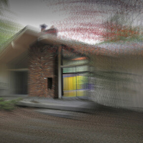 Bioscleave House Abstracted Through the Cottage © Robert Bowen 2015