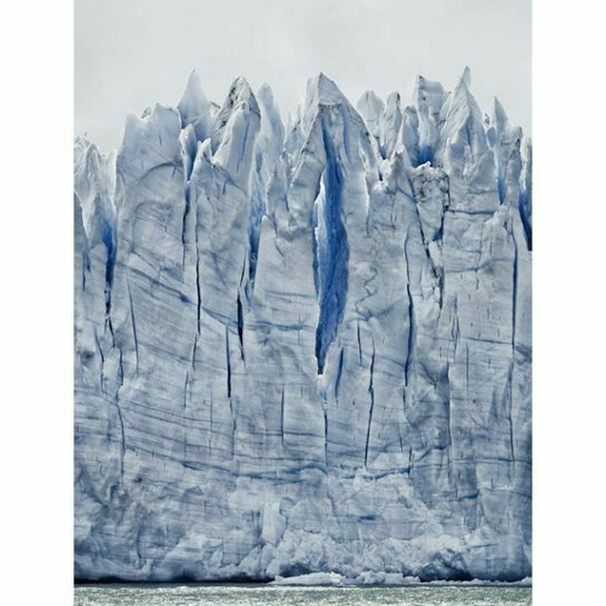 Frank Thiel, Perito Moreno #17, 2012/2013, framed chromogenic print face mounted to Plexiglas, framed: 84 1/8 x 64 7/8 x 2 1/8 inches (213.7 x 164.7 x 5.5 cm) © Frank Thiel / VG Bild-Kunst, Bonn. Courtesy: Sean Kelly, New York