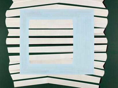 Gary Stephan, Untitled, 2014, Acrylic/canvas, 56 x 70 in. Courtesy: Susan Inglett Gallery, NYC.