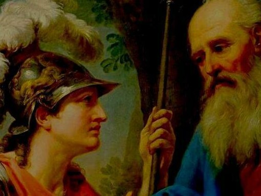 Alcibíades y Sócrates por Marcello Bacciarelli 