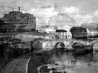 Davide Bramante, Roma, (Castel S.Angelo) 2016, esposizione multipla non digitale, esemplari 5.