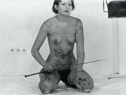 Marina Abramović, Lips of Thomas, 1975. Courtesy of Kunstforum Wien