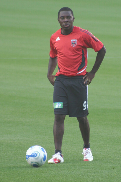 Freddy Adu before a Lamar Hunt U.S. Open Cup match against the Charleston Battery