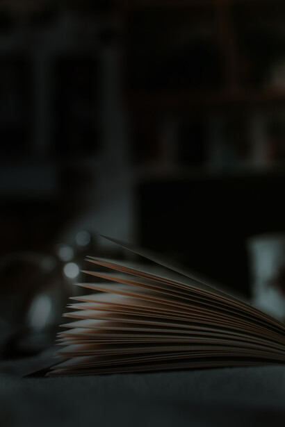 Libro aperto, pagine al vento