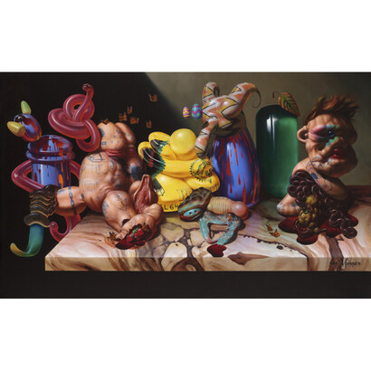 Christian Rex van Minnen, Google Gnostic, oil on linen, Courtesy of Robischon Gallery