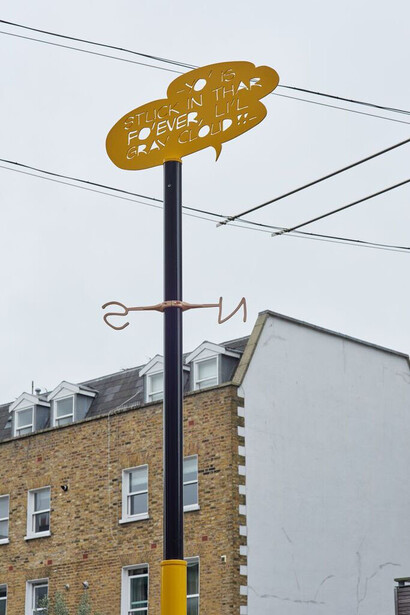 Charlie Godet Thomas, Cloud Study, 2017. Commission for Sculpture At Bermondsey Square, London. Photographer Jonathan Bassett. Image courtesy Vitrine.