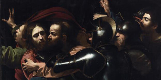 The Taking of Christ by Michelangelo Merisi da Caravaggio (Detail). On indefinite loan to the National Gallery of Ireland from the Jesuit Community, Leeson St., Dublin who acknowledge the kind generosity of the late Dr Marie Lea-Wilson. Photo © The National Gallery of Ireland, Dublin.