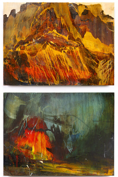 James Lavadour, Home ground, artwork in exhibition. Courtesy of PDX Contemporary Art