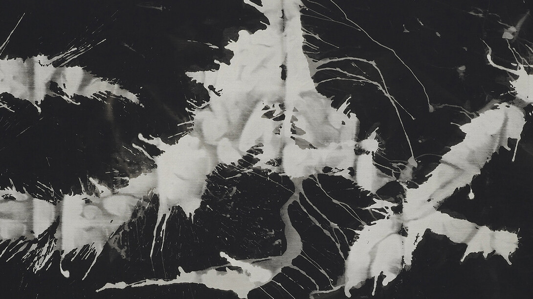 Valentina Liernur, ahh…ah…#1, 2014, Denim, bleach, 130 x 280 cm / 51.1 x 110.2 inches, Courtesy of Campoli Presti, London / Paris  