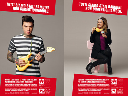 La campagna pubblicitaria della 'Casa sollievo bimbi' di VIDAS