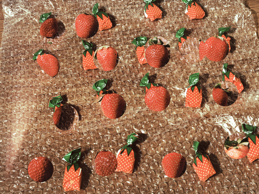 Lucas Blalock (American, born 1978), detail,  Strawberries (forever fresh), 2014, Pigmented inkjet print, 16 × 20″ (40.6 × 50.8 cm), Courtesy the artist and Ramiken Crucible, New York, ©2015 Lucas Blalock
