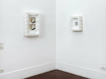 Tomaso Binga, Io sono io. Io sono me, vista della mostra. Per gentile concessione della Galleria Tiziana Di Caro