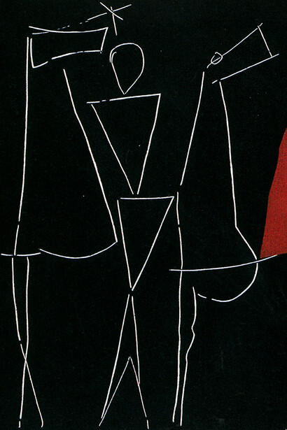 Marino Marini, Cavalli, 1963. Acquaforte a colori