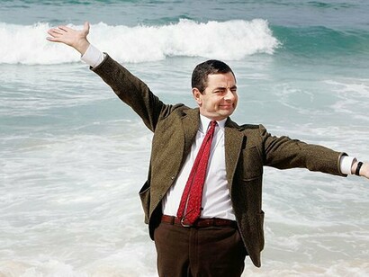 Mr. Bean en la playa