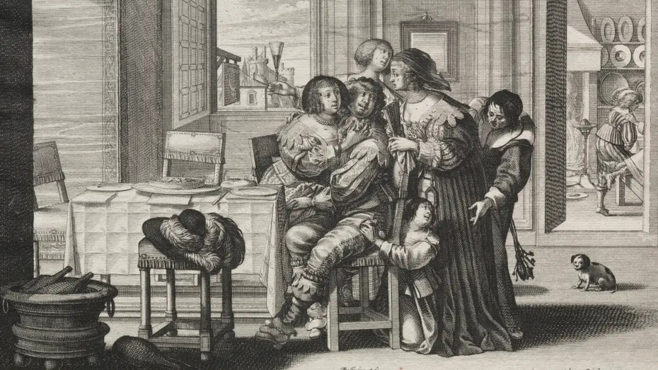 Abraham Bosse, The prodigal son: riotous living, 1635. Courtesy of Cleveland Museum of Art