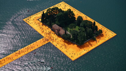 Christo, The Floating Piers al Lago d'Iseo