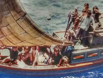 Boat people. Au moins 200 milles vietnamiens ont péri en mer, ou violés, ou torturés par les pirates © Vietnamese Boat People Podcast